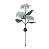 Solar LED Hydrangea Flower Light 10H Lighting Time Ground Plug Flower Light for Garden Pathway Patio Backyard Landscape Decor
