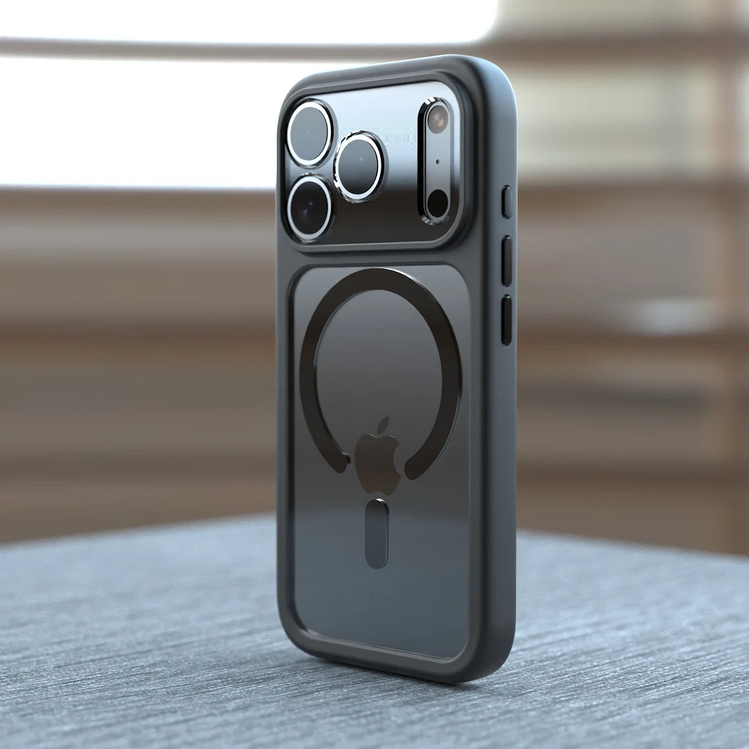 Suitable for iPhone 17 mobile phone case lens full package transparent magnetic Apple 17ProMax anti-fall protective cover cross-border