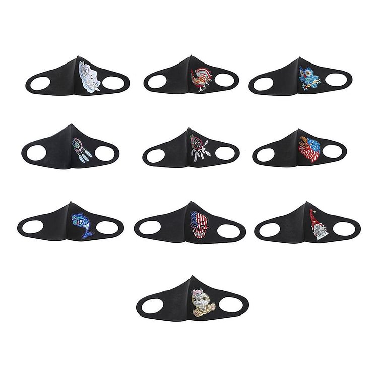 Adult DIY Face Rhinestone Mask Painting Kit Part Drill Diamond Masks Decor