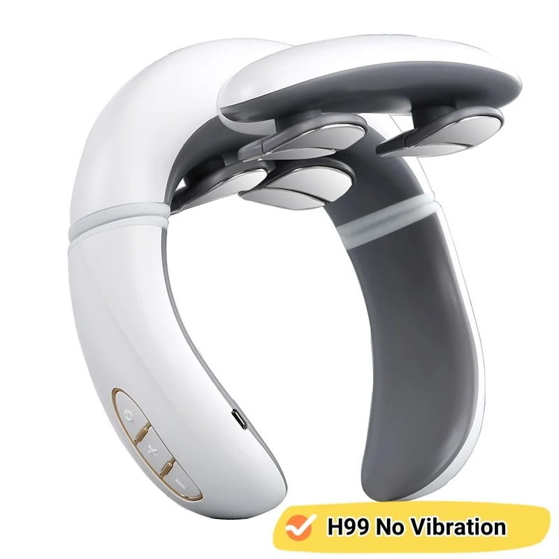 Neck Massage Intelligent Charging Heating Hot Pressing Magnetic Pulse Fashion Multi User Usage Portable Pulse Neck Massager