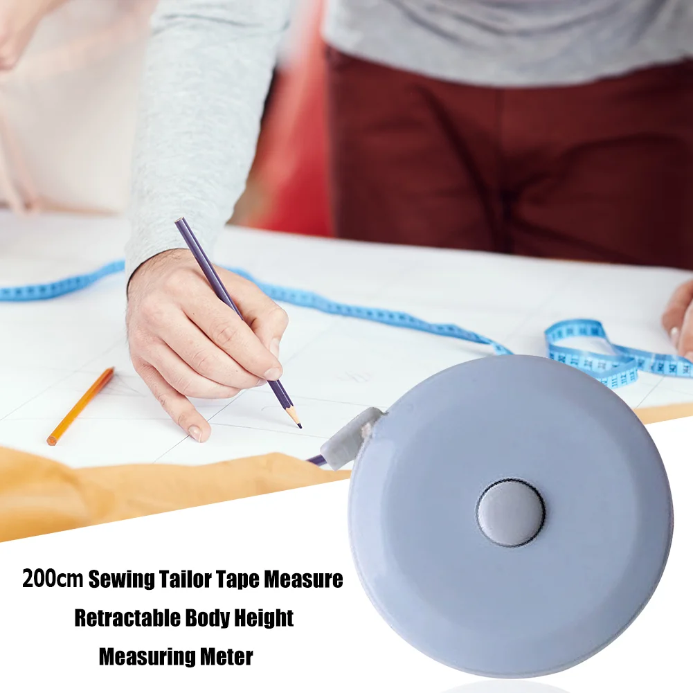 2m Retractable Measure Tape Children Height Size Gauge Measurement Ruler