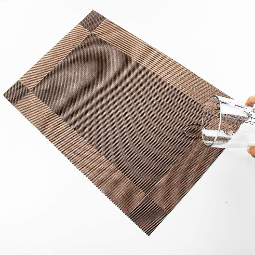 

Diagonal Frame PVC Mat Hotel Restaurant Tableware Clean Meals Mat, 501 Original