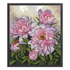 (Counted/Stamped)Peony Flower-14CT Cross Stitch 32*35cm/12.6*13.78in