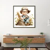 Farm Baby - 18CT Stamped Cross Stitch 25*25cm/9.84*9.84in