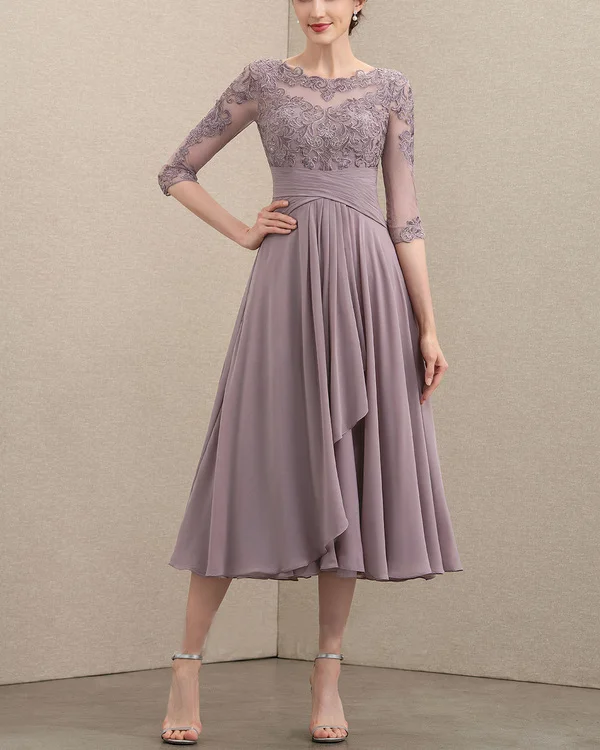 Elegant Lace Swing Dress