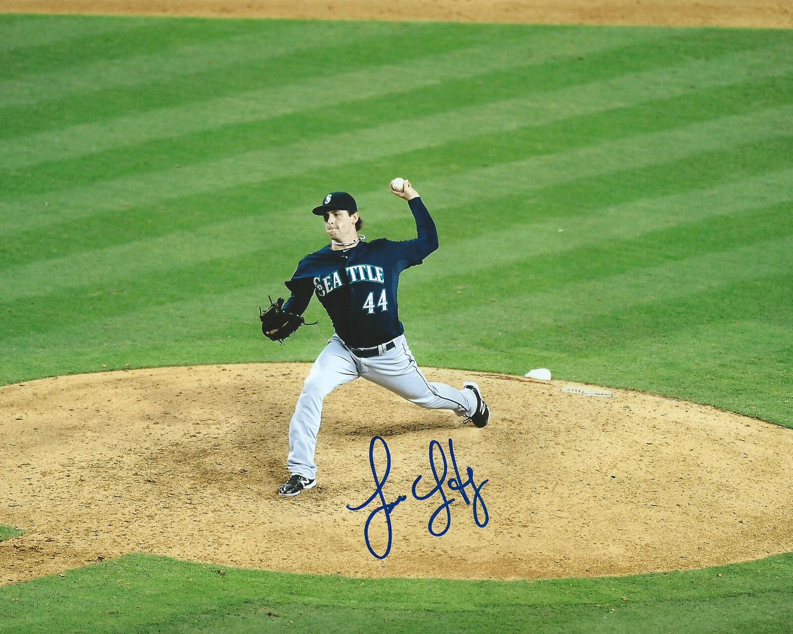 **GFA Seattle Mariners *LUCAS LUETGE* Signed 8x10 Photo Poster painting L2 COA**