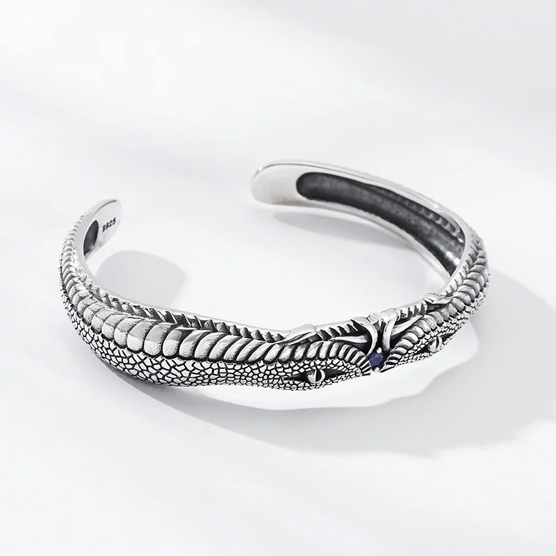 925 Silver Vintage Glutton Adjustable Bracelet