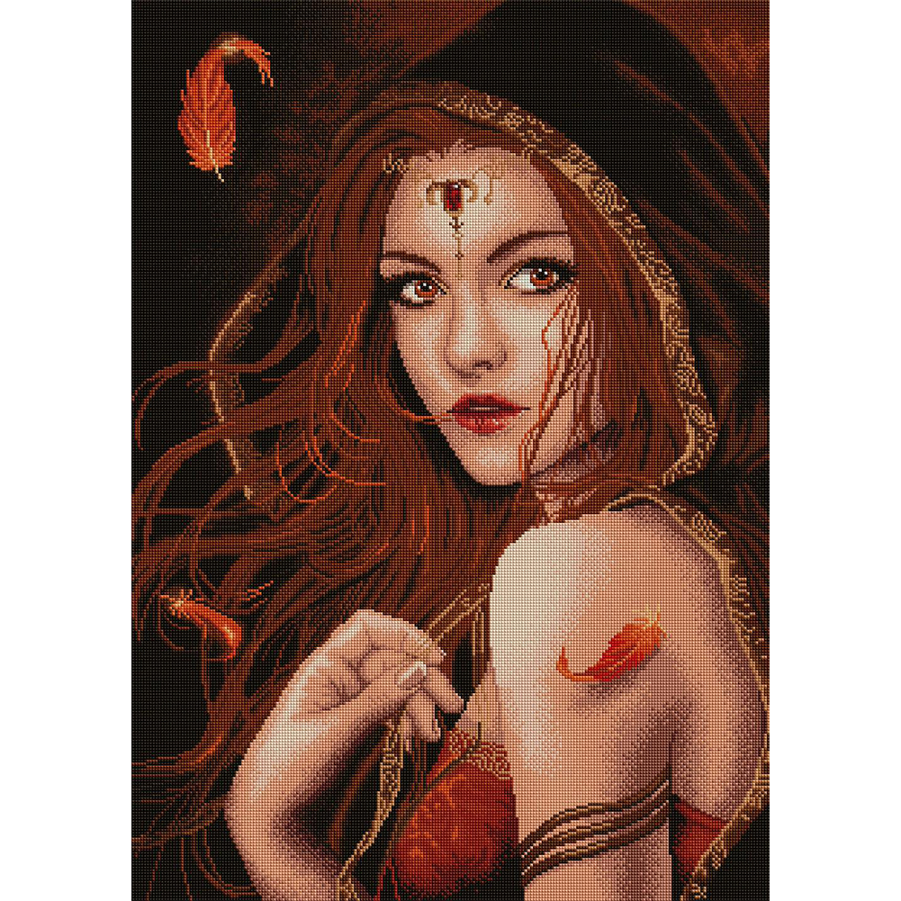 11CT Full Stamped Cross Stitch Beauty (50*70CM)