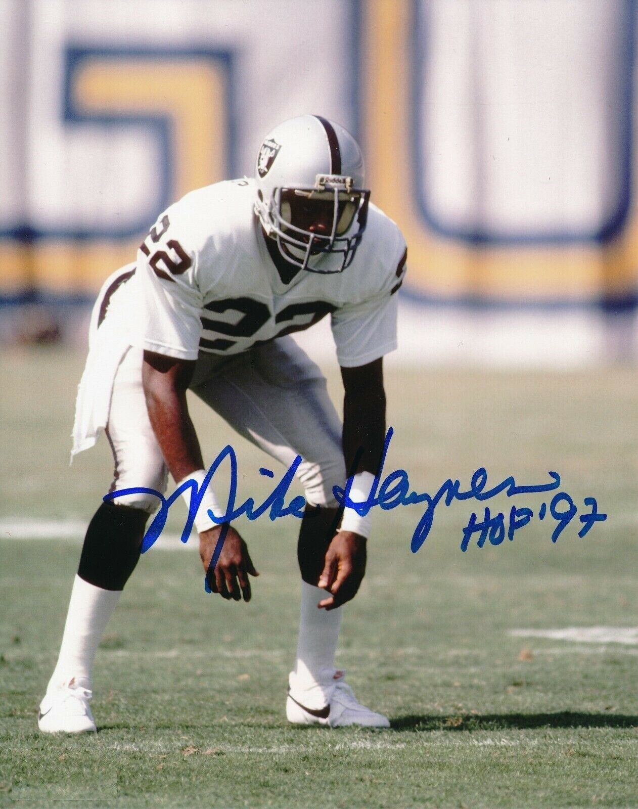 Mike Haynes Autographed Signed 8x10 Photo Poster painting ( HOF Raiders ) REPRINT