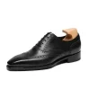 Classic Wingtips Mens Oxford Dress Shoes Genuine Leather