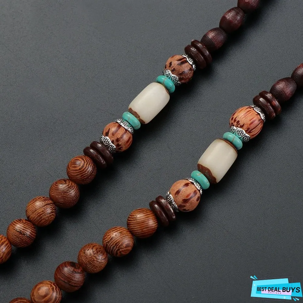 Ethnic Fish Horn Long Statement Men Womens Jewelry