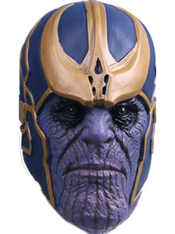 Marvel Avengers Thanos Mask Halloween Cosplay Latex Head Mask-elleschic