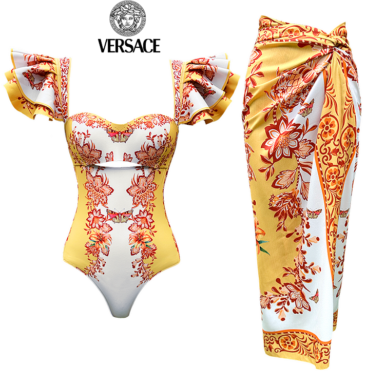 【Versace】Τυπωμένα ολόσωμα μαγιό και φούστες