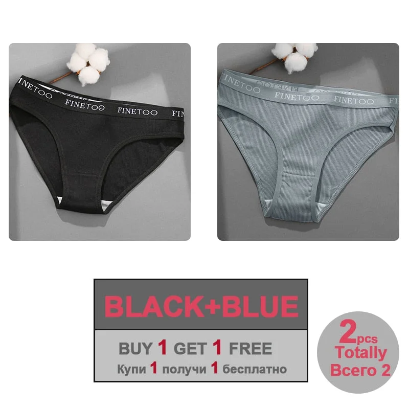 Sexy Cotton Panties for Woman Underwear Soft Letter Belt Women's Underpants Girls Lingerie Briefs Comfort Ladies Intimate M-XL