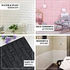 10 Pack | Black Foam Brick Peel And Stick 3D Wall Tile Panels - Covers 58sq.ft