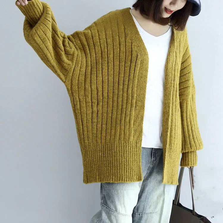 2021 fall thick warm sweater cardigans plus size v neck long sleeve knit short coats