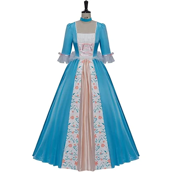 Women's the Princess and the Pauper Cosplay Erika Dress Costume Medieval Princess Dress Gown