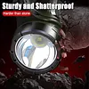 Rechargeable Solar High Power Searchlight Big Flashlight Waterproof for Outdoor
