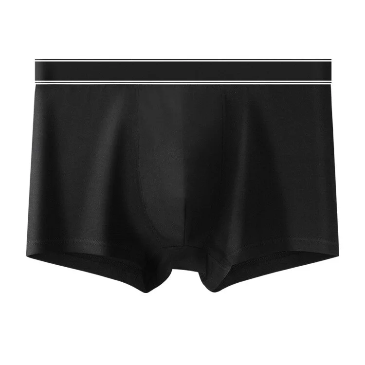 Aonga  Men's Panties Shorts Cotton Underwear Male Breathable Boxers Solid Boxershorts Brand Underpants