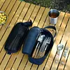 Camping Cookware Storage Bag Travel Tableware Pouch for Outdoor Picnic (Black)