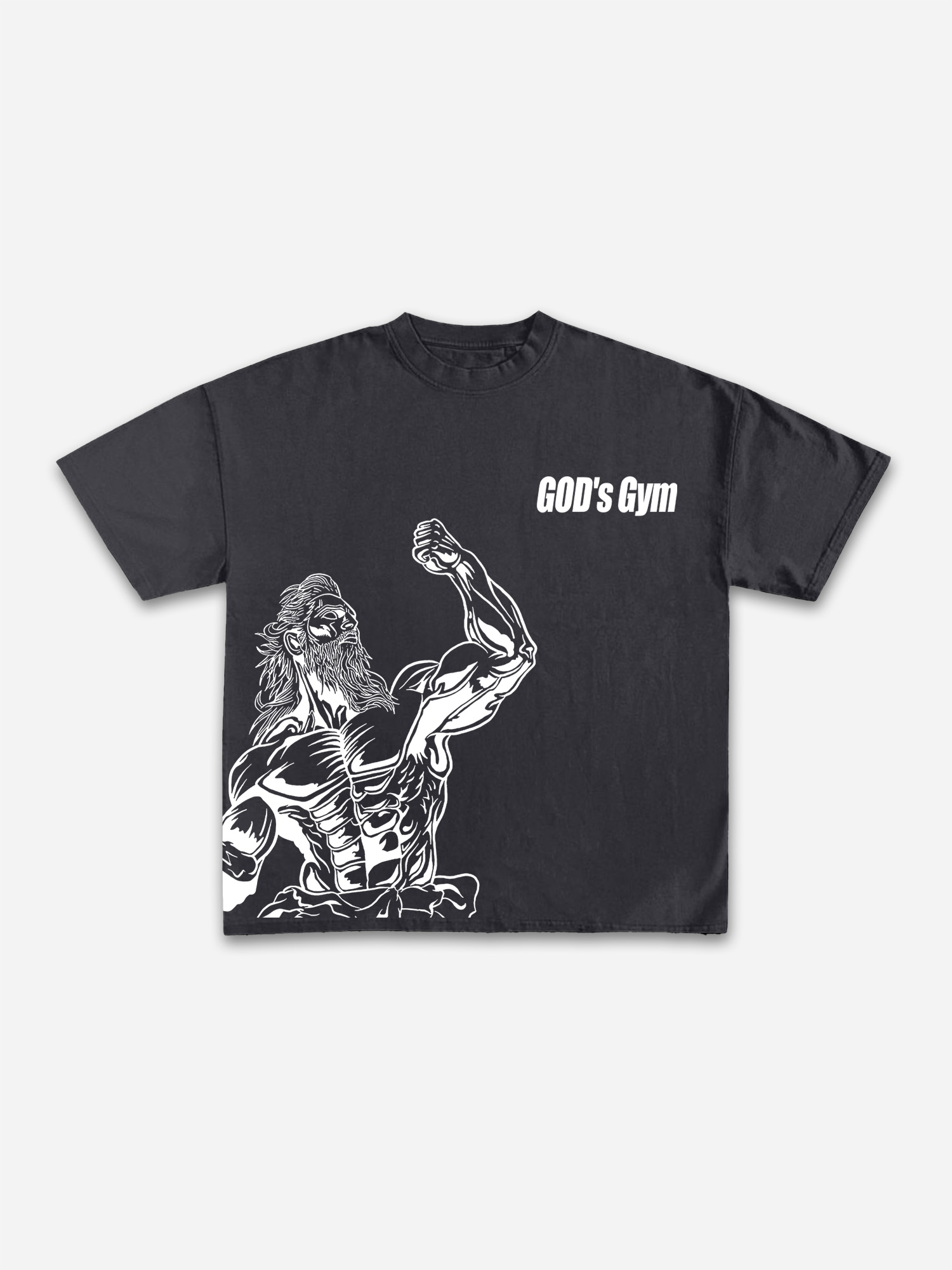 God's Gym Graphic Print Cotton T-shirt