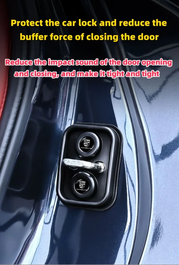 Car Door Lock Cover Protective Pad Door Closing Silicone Silent Cover Shock Absorbing Pad