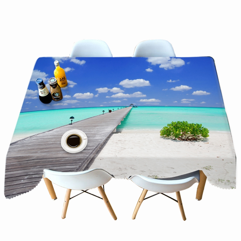 

Bamboo Bridge - 3D Tablecloth, 140*140cm, 501 Original