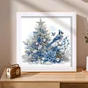 5D DIY Partial Special Shaped Drill Diamond Painting Kit Xmas Bird Decor With Frame Kit 18x18cm
