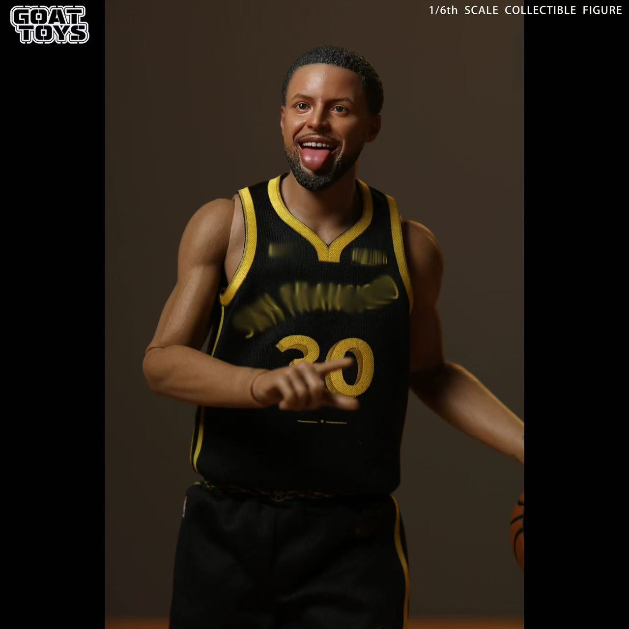 Goat Toys - NBA  Stephen Curry GSW City Edition GT Fine Coating Set Double Head Set  1/6 Action Figure-