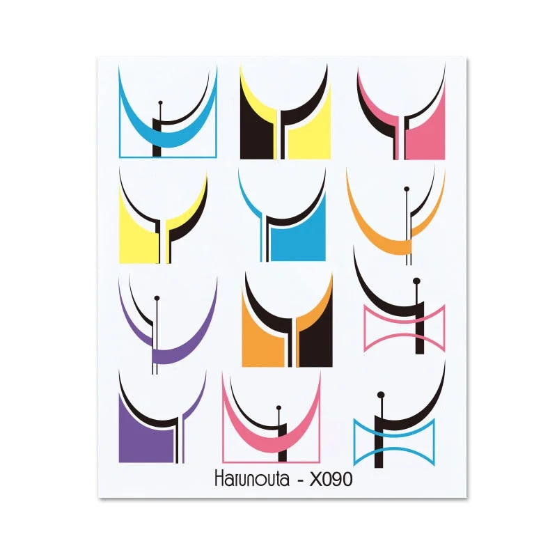 1PC Avocado/Watermelon/Orange Nail Stickers Summer Fruit Leaves Transfer Decals Sliders For Nails DIY Decoration Manicures-Nail Inspo