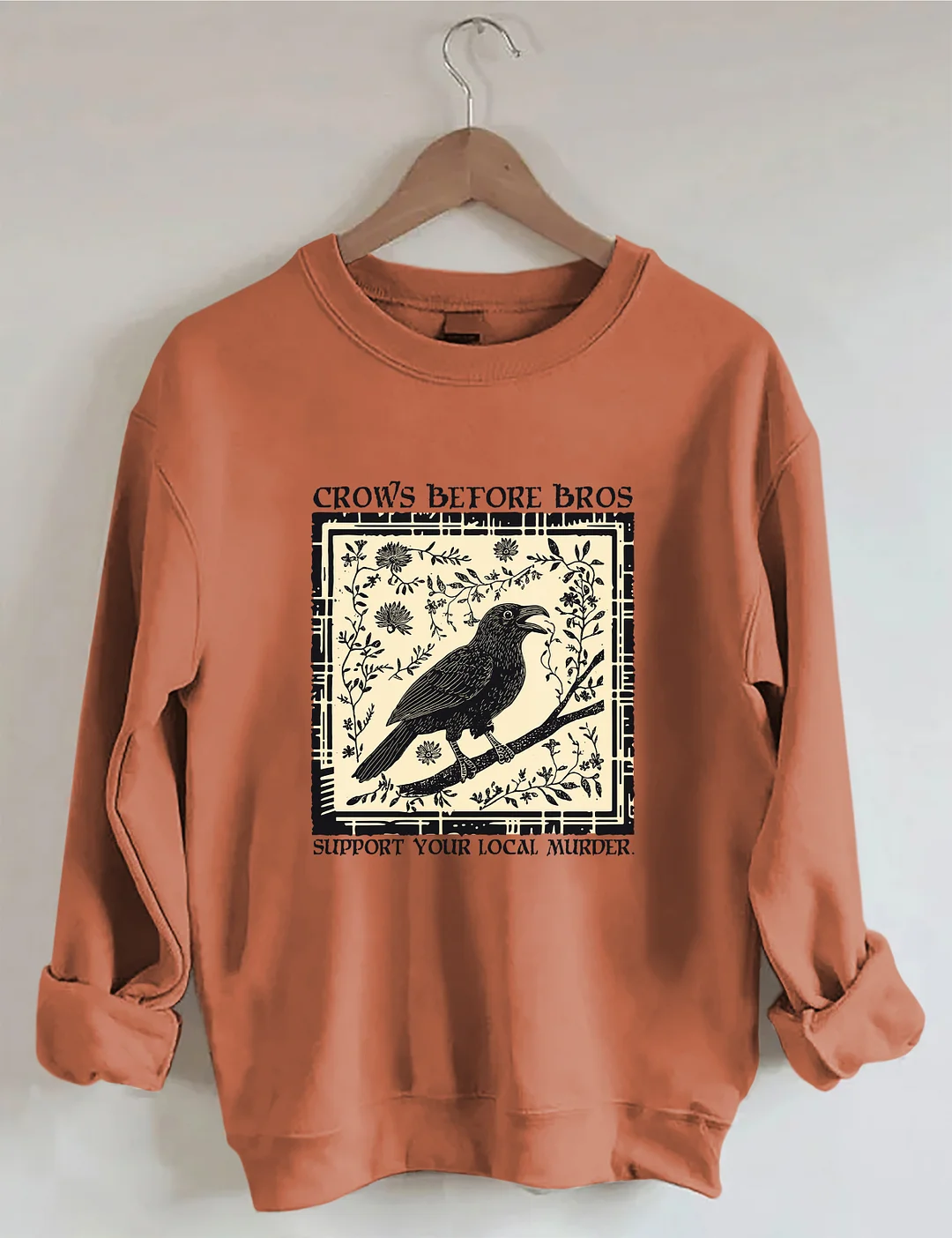 Funny Crows Before Bros Sweatshirt