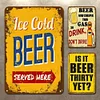 [US Local Warehouse]3PCS Beer Word - Vintage Metal Signs Set - 30*40cm