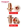 3D Laser Head Nozzles HSG OSPRI M8 H19 High Speed Cutting Machine Patrs FSN08 LC Series Consumable Pure Copper Anti-Collision