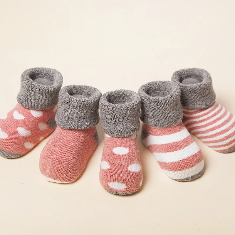 Cotton Christmas socks striped socks for children in autumn and winter