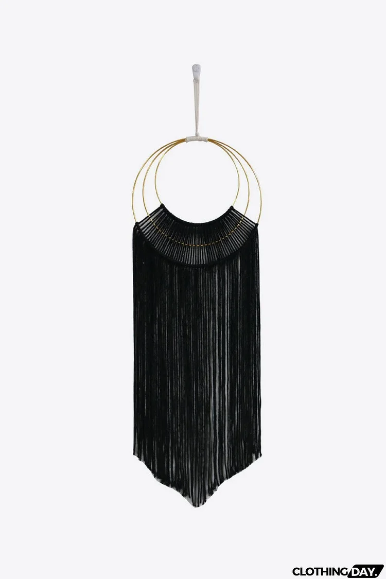 Hoop Fringe Macrame Wall Hanging