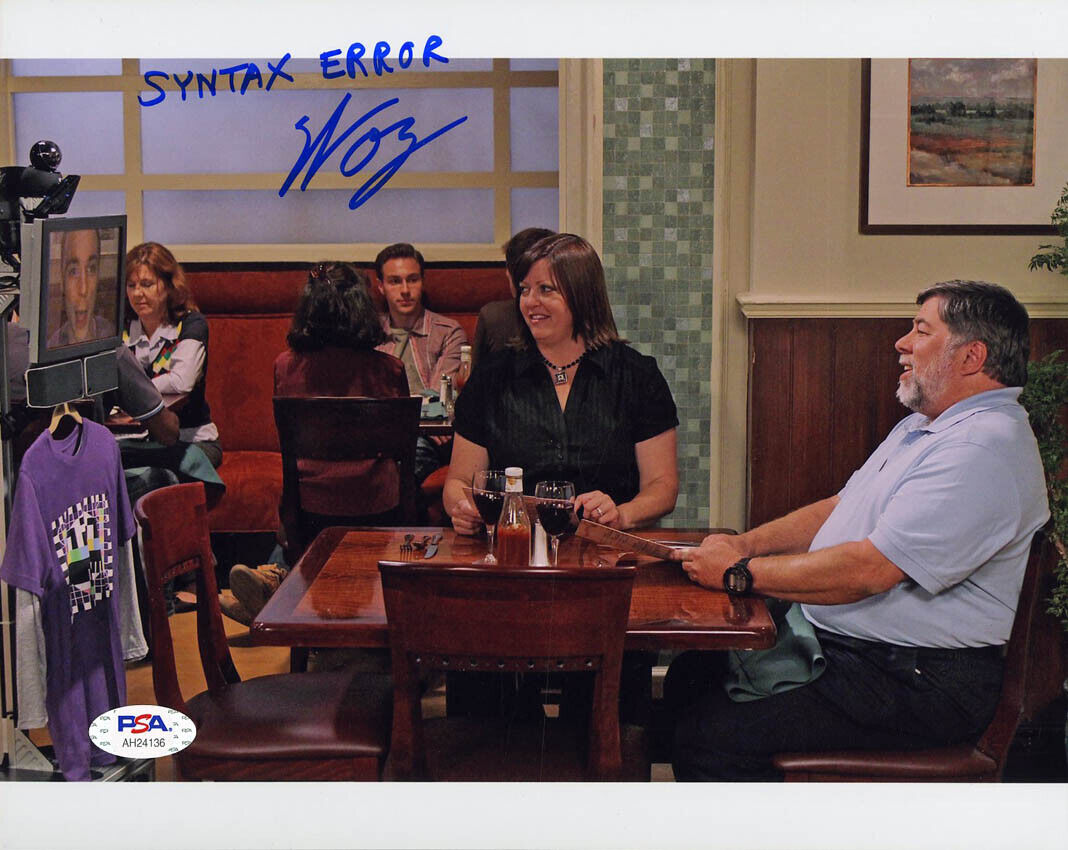 Steve Woz Wozniak SIGNED 8x10 Photo Poster painting Big Bang Theory Apple PSA/DNA AUTOGRAPHED