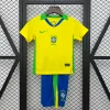 2025 Kids Brazil Soccer Jersey Home