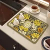 Diatom Mud Table Top Coffee Machine Cups Drying Water Uptake Mat Modern Home Kitchen Counter Mat