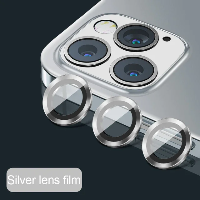 Diamond Metal Apple mobile Camera ProtectorSet Lens Protection Glass