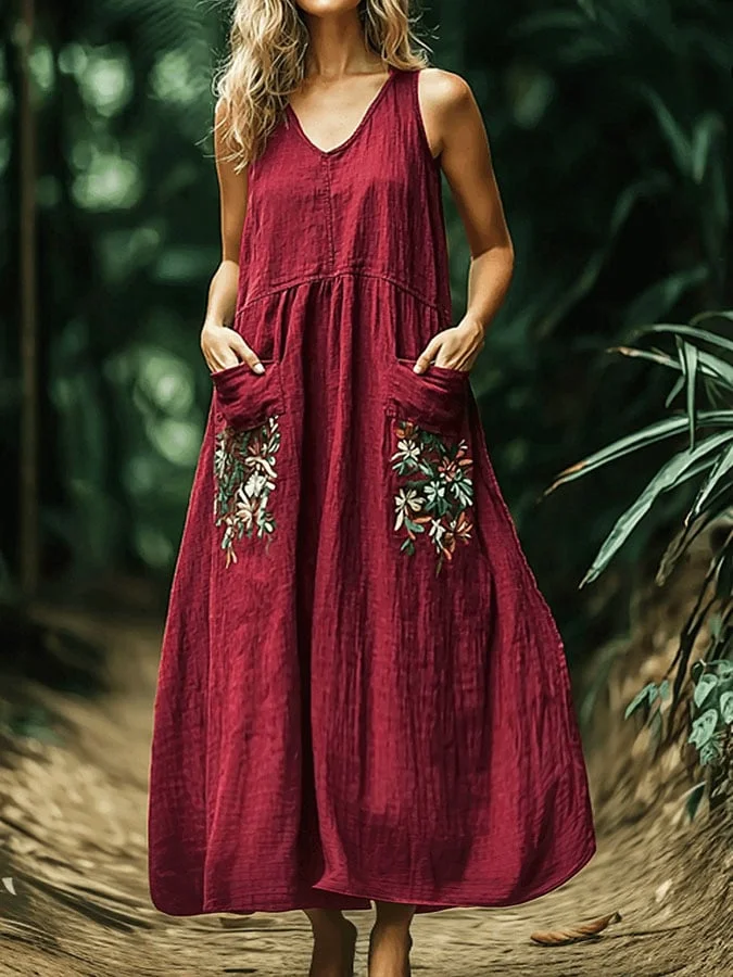 Women's Bohemian Vintage Casual Dress 