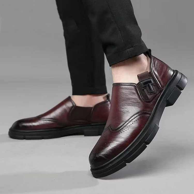 New style leather polished Chelsea boots