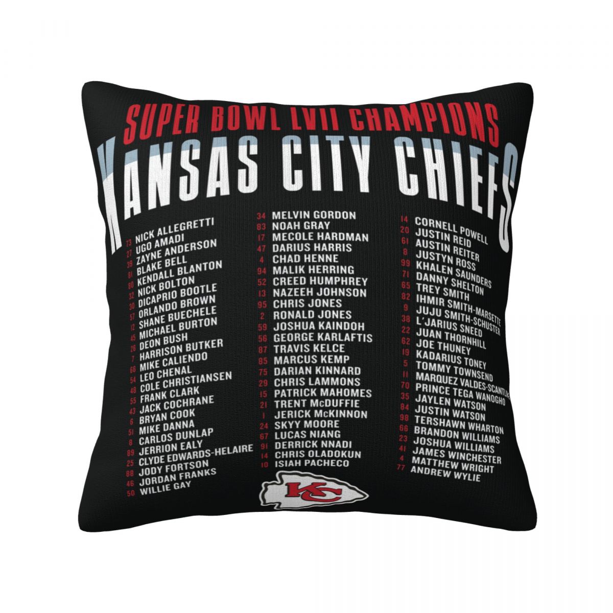 Kansas City Chiefs Made The Cut Super Bowl LVII Champions Throw Pillows 18 x 18 inch