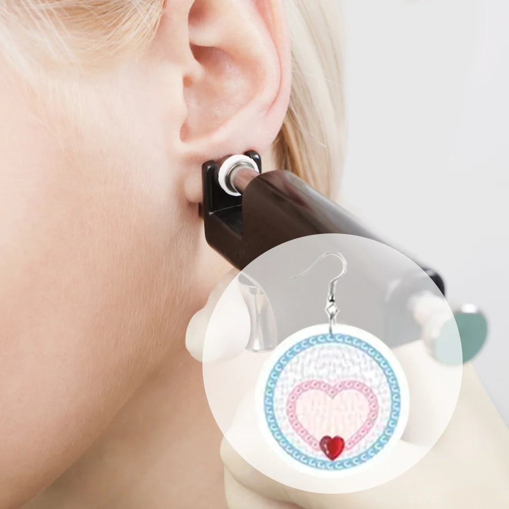 12 Pairs DIY Flower Double Sided Diamond Painting Earrings for Women Girls 