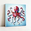 DIY Pre-Framed Octopus Button Art Canvas Kit