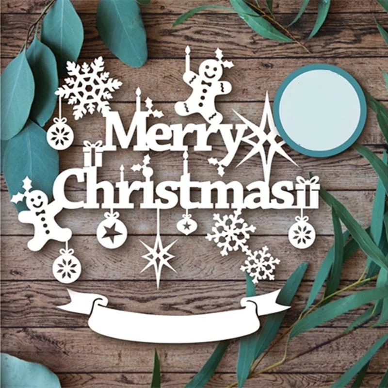 Merry Christmas Ball Cutting Dies Scrapbooking Metal Embossing DIY Stencil Album Paper Cards Decorative Crafts