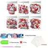 6Pcs Diamond Painting Love Flower Gifts Diamond Painting Greeting Card for Adults Beginners