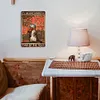 Chat - Panneaux en &eacute;tain m&eacute;tallique(20*30cm)