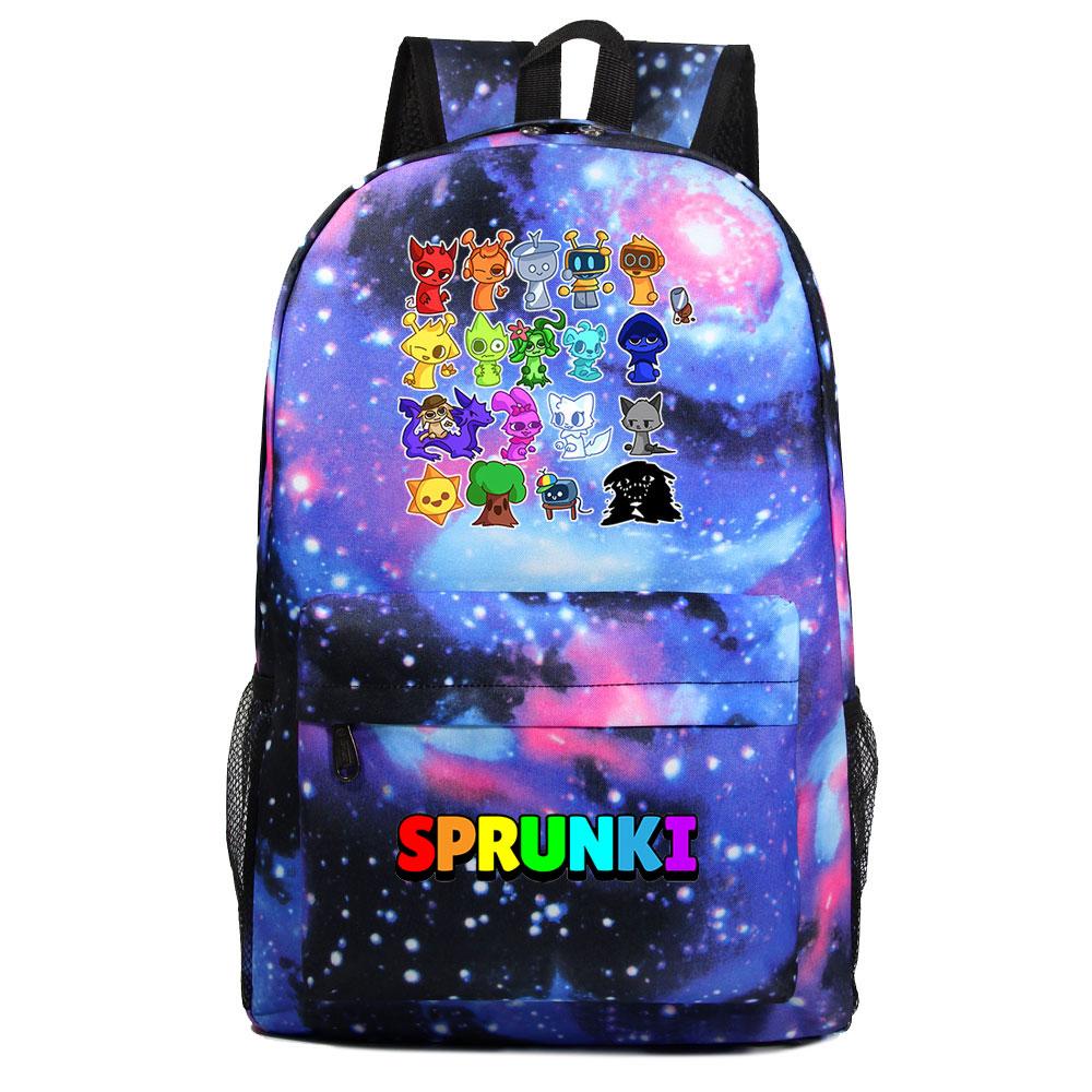Mayoulove Sprunki Backpack Lightweight Design with Water-Resistant Material for School and Outdoor Use-Mayoulove