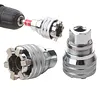 10mm-19mm Adjustable Universal Socket Wrench 3/8Inch Adapter Multi-Function Maintenance Socket Multi-Purpose Hexagonal Socket Ratchet Wrench for Torque Wrench & Power Drill