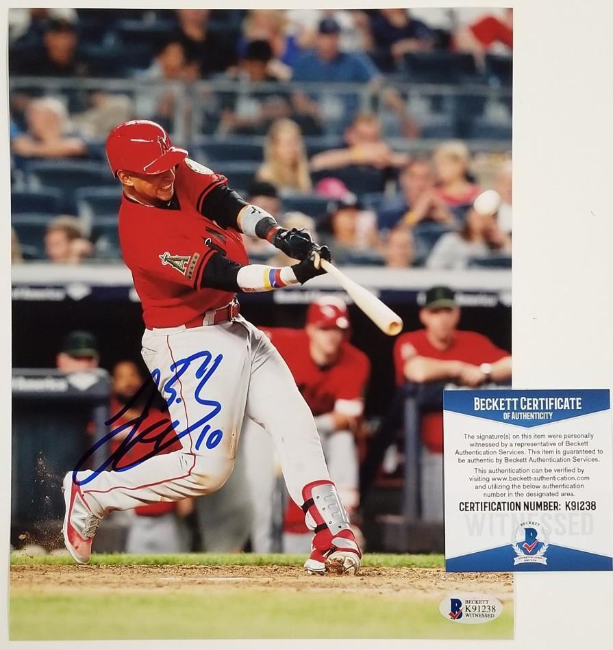 Angels José Brice?o Rookie Signed 8x10 Photo Poster painting #1 Autograph ~ Beckett BAS COA